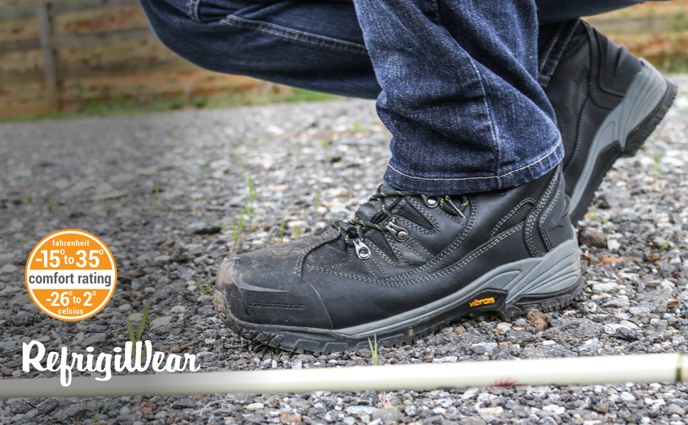 Close up of someone wearing the Frostline Hiker