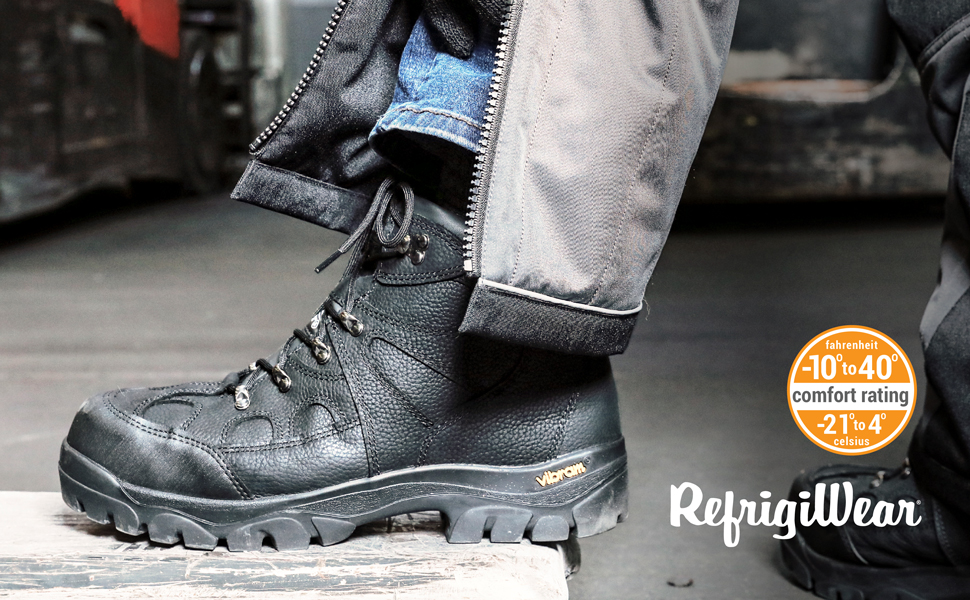 Close up of someone wearing the EnduraMax Boot