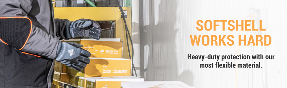 Softshell works hard. Heavy-duty protection with our most flexible material.